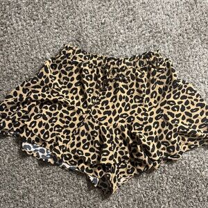 Leopard Print Women's Shorts